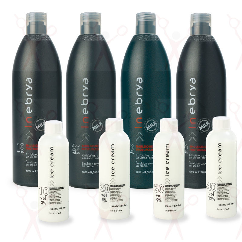 Inebrya Professional Cream Hydrogen Peroxide Developer 10 20 30 40