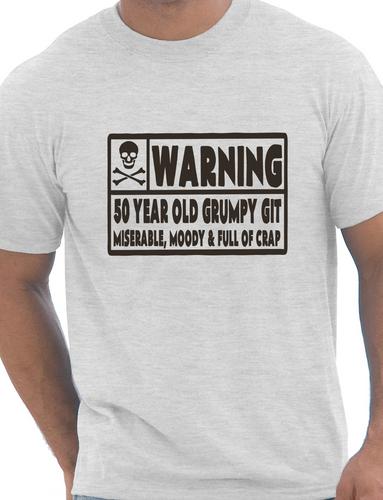 50 Year Old Git Mens Funny 50th Birthday T Fathers Day T Shirt Size S Xxl Ebay 9338