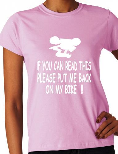 If You Can read This Motorbike Funny Bikers Gift Ladies T Shirt Size S-XXL