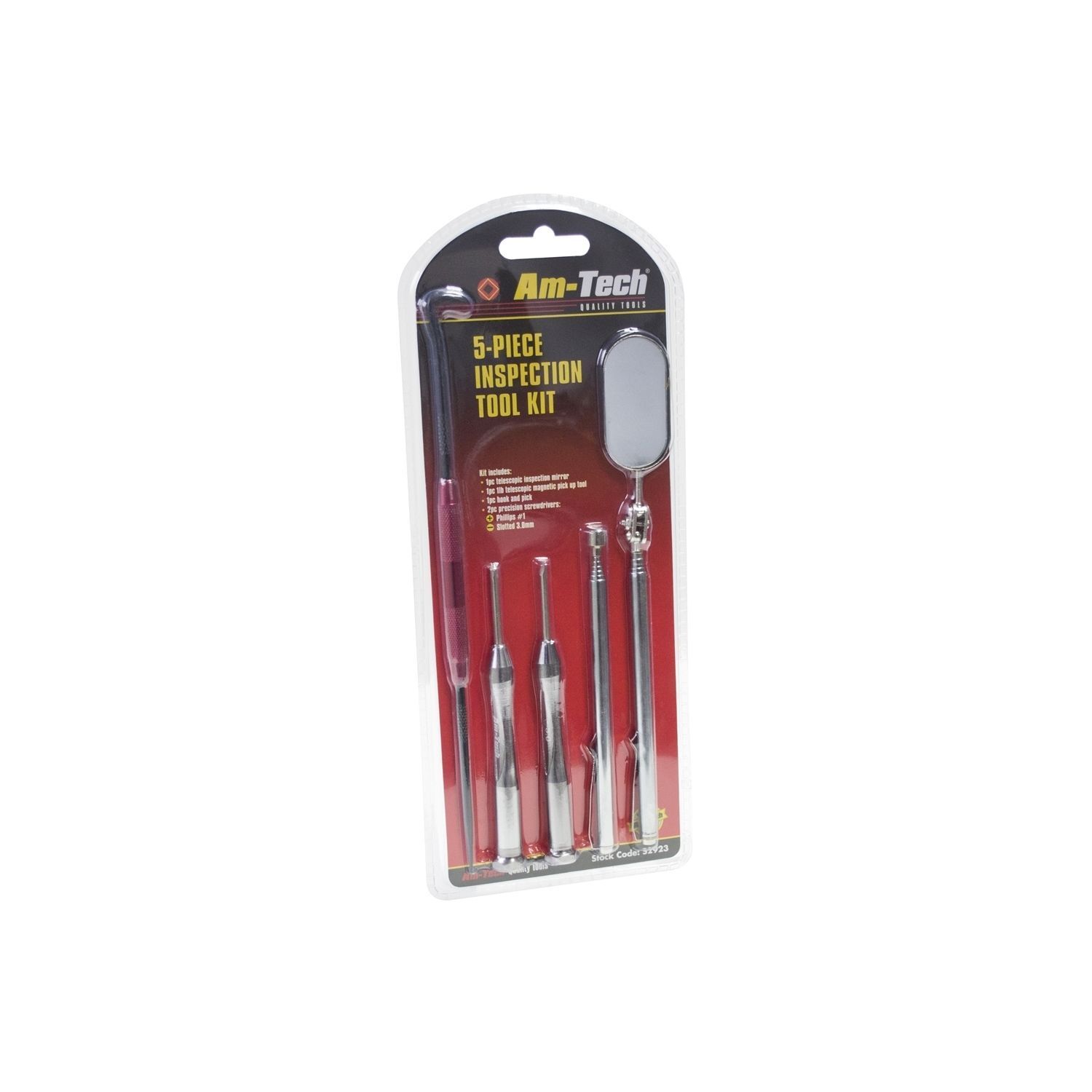 5pc Inspection Tool Kit Telescopic Magnetic Pick Up Tool Screwdriver ...