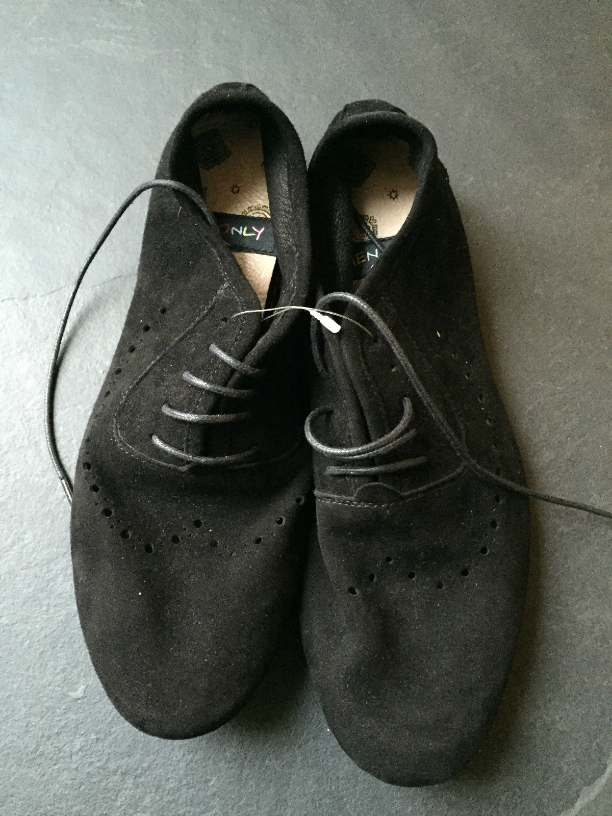 Paul Smith Ladies flat leather sole Black Basquiat Shoes