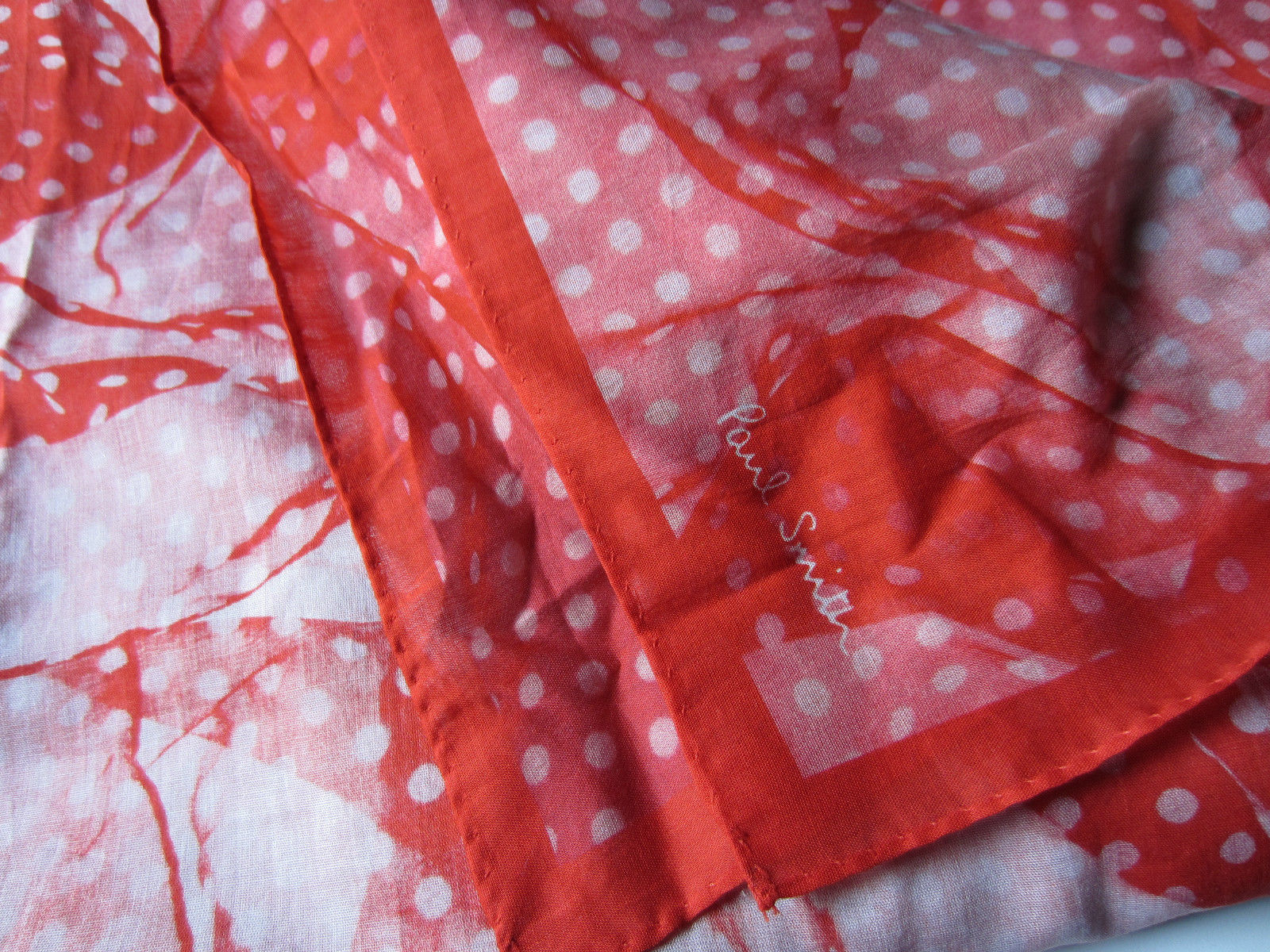 Paul Smith Ladies print Scarf Length 117cm x W 110cm 100% Cotton | eBay