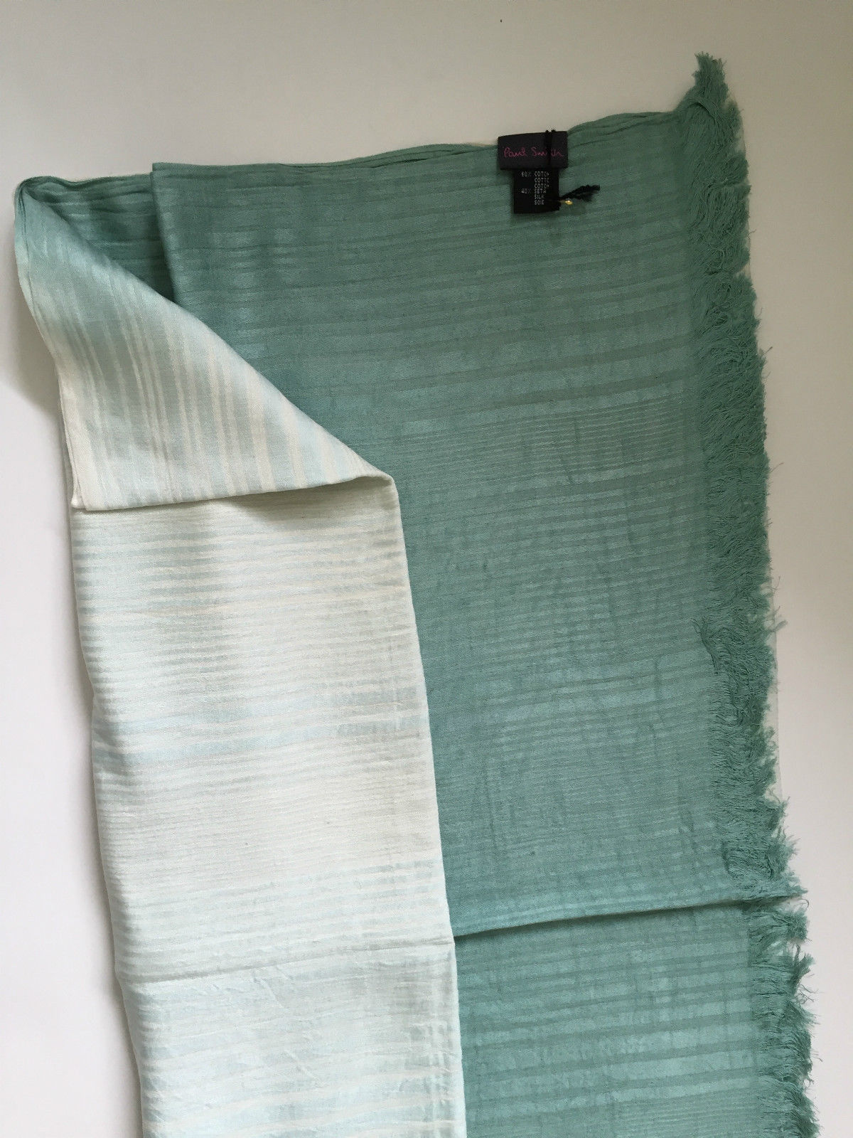 Paul Smith Ladies Stripe Scarf 195cm x 70cm 60% Cotton 40% Silk | eBay