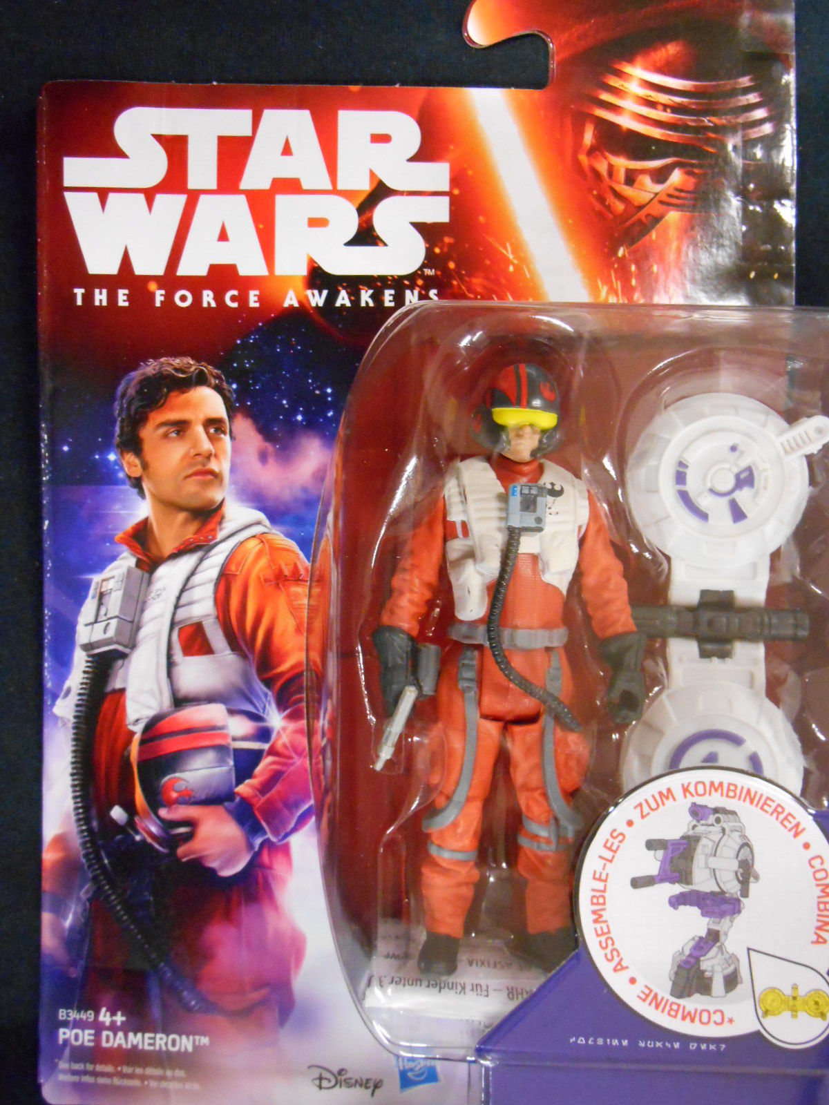 STAR WARS FORCE AWAKENS "POE DAMERON XWING" ACTION FIGURE (HASBRO