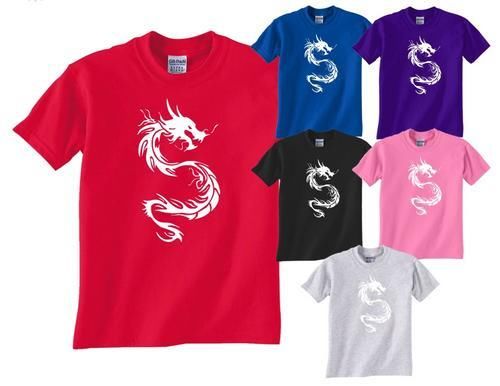 Tribal Dragon Tattoo Style Mens Ladies T Shirt Gift Size S Xxl Ebay